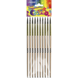 Кисть № 2 пони круглая живописная, деревянная ручка, Devente Cosmo 8073328