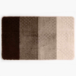 Коврик напольный для ванной на латекс. основе Silver 60х100см толщина 11мм, коричневый Aqua-Prime 2239