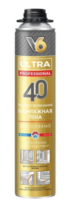 Пена пистолетная  "V6" 600гр. всесезонная (ULTRA) 01-01-52