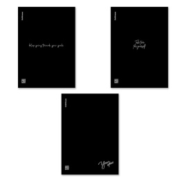 Тетрадь  48 листов ErichKrause Words, пластиковая обложка, черная 61959