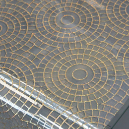 Клеенка столовая силиконовая с печатью 0,8х20м 0,6мм Grace 7033