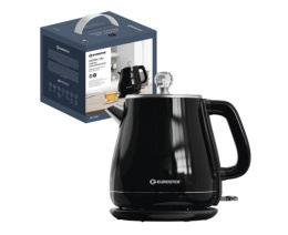 Чайник электрический 1,8л 2200Вт, нержавеющая сталь, пластик, диск, черный Eurostek EEK-1835