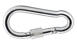 Карабин с фиксатором, оцинк. 11/120 DIN 5299D 57936-1