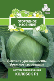 Капуста белокочанная Колобок F1  0,2г для хранения цветной пакет серия Огородное изобилие Поиск