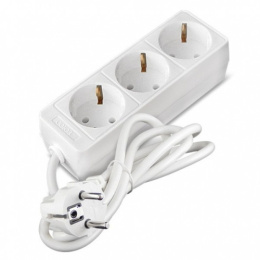 Удлинитель 3 розетки  5м 10А с заземлением, ПВС 3 х 0,75, 2200Вт Союз 481S-9305