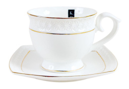 Чайная пара керамическая 280мл Снежная королева, в п/у Коралл CS506710-A