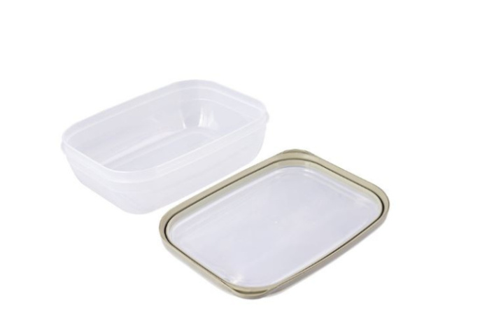 Контейнер для СВЧ пластиковый 1,2л прямоугольный Премиум Полимербыт С562