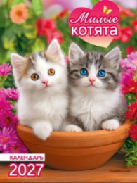 Календарь на магните 2027 год Милые котята КМО-27-016