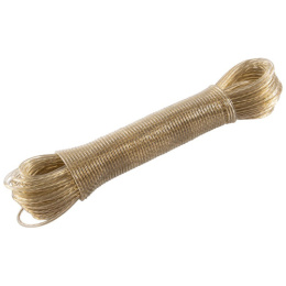 Шнур бельевой металлическая проволока/полипропилен 25м, суперпрочный Рыжий кот 171171