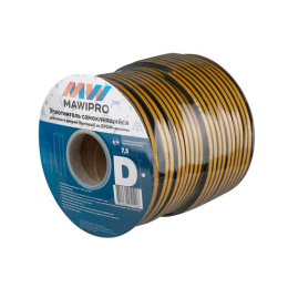Уплотнитель самоклеящийся  9х7,5мм, 100м D-профиль, черный Mawipro D975-9005/ MW-2824