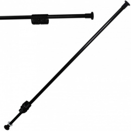 Карниз для ванной комнаты раздвижной прямой с кольцами 110-205см черный Comfort life
 509-08