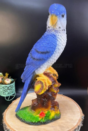 Фигурка садовая гипсовая Попугай на ветке 18х38см ГусьДекорЛюкс 11С50