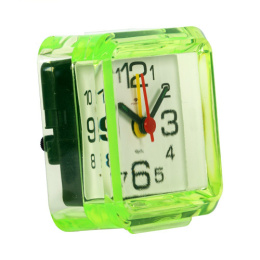 Будильник механический кварцевый  7 х  7см Классика, зеленый Рубин В1-003