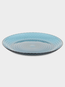 Тарелка стеклянная Идиллия мелкая 250мм Лондон топаз Luminarc Q1313