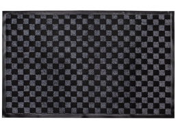 Коврик придверный влаговпитывающий на резин. основе жаккард 60х 90см серый ComeForte