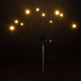 Фонарь садовый на длинной металл. ножке 70см Мотылек, на солнечной батарее Park 107151