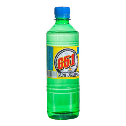 Растворитель 651  0,5л ТУ в бутылке ПЭТ Спринт