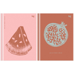 Блокнот А6  80 листов Биз BG Juicy Fruits, книжный переплет ББ6Т80_ЛС 12296