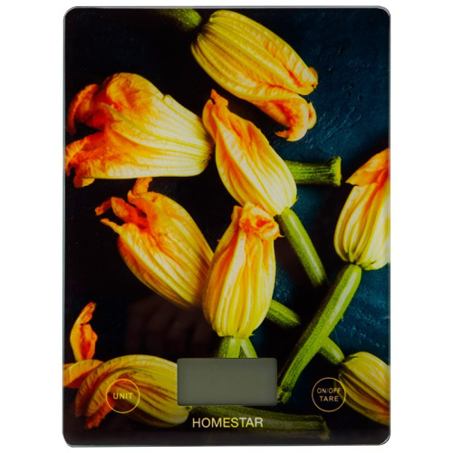 Весы кухонные электронные до  7кг HS-3015В, стеклянные HomeStar 110057