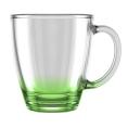 Кружка стеклянная 350мл цветное дно микс Декостек 2025-Н9