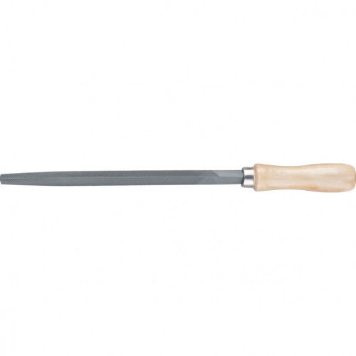 Напильник трехгранный 150мм деревянная ручка Сибртех 16023