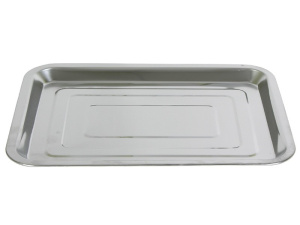 Поднос из нержавеющей стали прямоугольный 35х45х2см 461