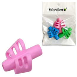 Тренажер для постановки письма-Бабочка (резиновая насадка на ручку) набор 3шт. TZ-4850-3 (ЦЕНА ЗА УПАК)