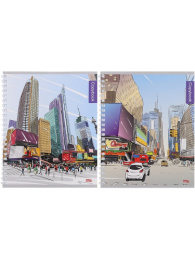 Тетрадь  48 листов Площади мегаполисов, гребень 48-3585