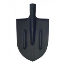 Лопата штыковая металлическая 20х25х34см, 1,5мм, остроконечная, с ребрами жесткости, без черенка, Россия ЛКО-1,5