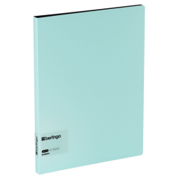 Папка с пружинным зажимом Berlingo Instinct 17мм, 700мкм, с внутренним карманом, аквамарин FS4_17510