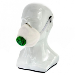 Полумаска фильтрующая У-2К (п), с клапаном выхода, FFP1 R D, поролон Сибртех 89213