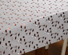 Клеенка столовая на тканевой основе 1,4х20м Tango Металлик 0087Y (серебро)