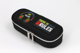 Пенал Devente овальный Music No Rules, с внутренним органайзером-створкой 7023434