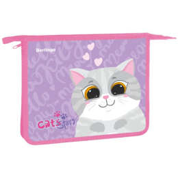 Папка для тетрадей А5 на молнии Cute cat PPA51042