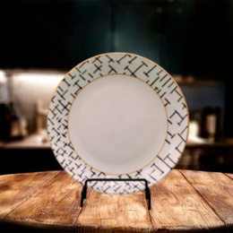 Тарелка керамическая мелкая 230мм Мозайка Радужный Дом РД22017