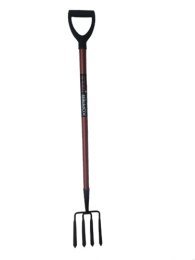 Вилы копальные 4-х рогие дюралевый черенок V-ручка Kopper.tools ФИ.023.000