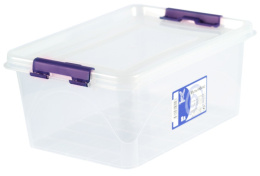 Контейнер для продуктов пластиковый  8,0л прямоугольный с ручками прозрачный Ар-Пласт 05009