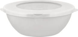 Миска пластиковая с крышкой 3,0л Хельсинки пепельный жемчуг Plast Team PT107511025