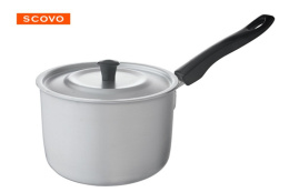 Ковш алюминиевый 1,5л с крышкой, пластиковая ручка Scovo МТ-074