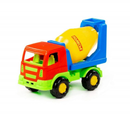 Машина пластиковая Тема Бетоновоз 16х8х11см, в сетке Полесье 61106