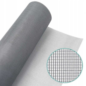 Сетка антимоскитная 140см х 30м стеклосетка Премиум, серый