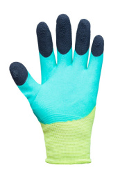 Перчатки нейлоновые со вспененным латексным покрытием Пальчики