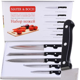Набор ножей  5 предм. 5 ножей с пластиковыми ручками, в п/у Mayer & Boch 30741
