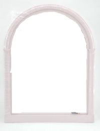 Зеркало для ванной комнаты в пластиковой раме Елена МХ 40х54х3см пудровый Comfort life
 ЕК-106Р-09