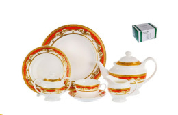 Набор столовый фарфоровый 22 предмета Эстелла, в картон/к Olaff 123-16022