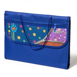 Папка-портфель детский для труда на липучке, с ручками (шнуром) AL4338