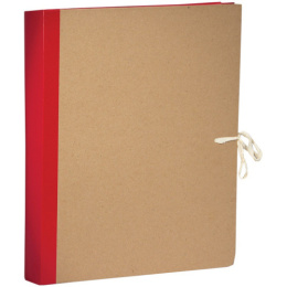 Папка для бумаг арх. 50мм Officespace, крафт, бумвинил, 4 завязки, ассорти 255992