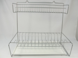 Тарелосушка крашеная (хром) с поддоном настенная Юнитрейд тнп-1.3