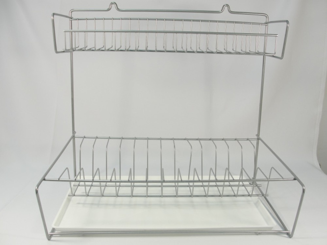 Тарелосушка крашеная (хром) с поддоном настенная Юнитрейд тнп-1.3