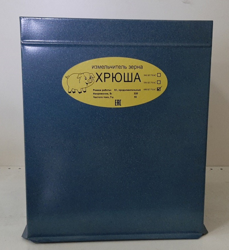 Зернодробилка электрическая 400кг/час, 1900Вт, зеленая упаковка Хрюша